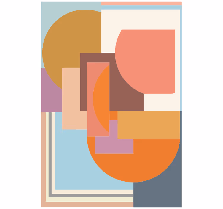 Store enrouleur chambre mosaïque géométrique moderne - TenStickers