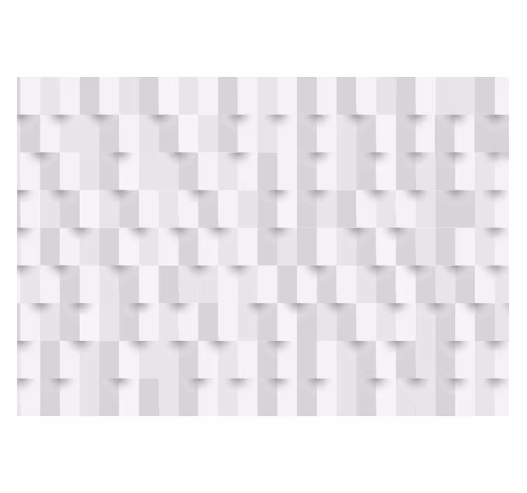 Store enrouleur blanc puzzle géométrique - TenStickers