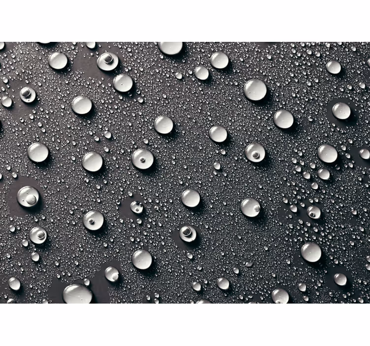 Store enrouleur gris fond de salle de bain bulles d'eau - TenStickers