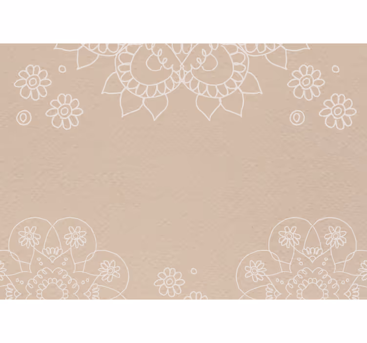 Store enrouleur beige motif mandala indien - TenStickers