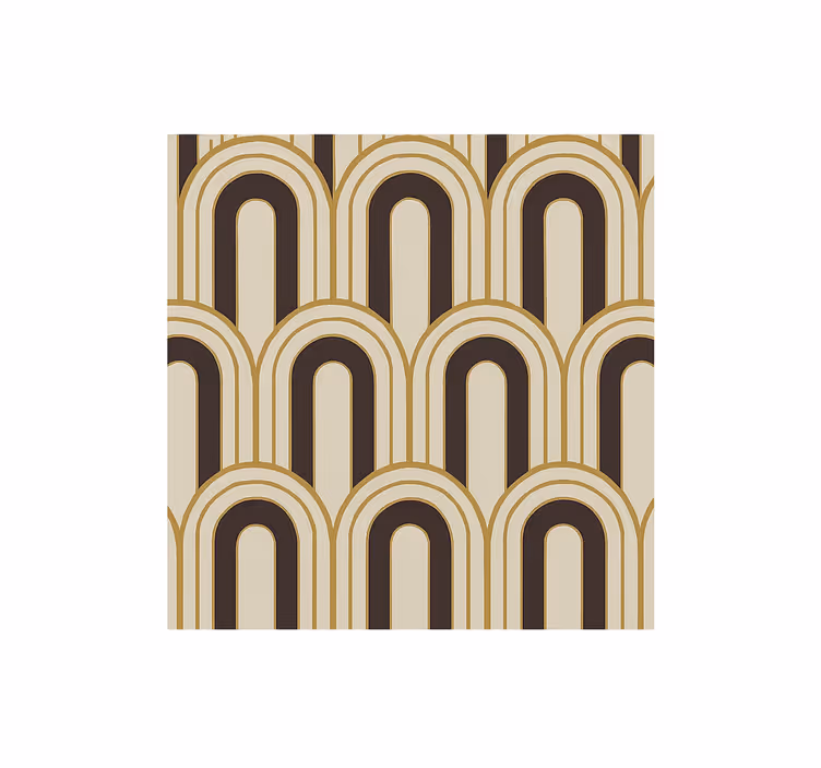 Store enrouleur vintage arches art déco des années 70 - TenStickers