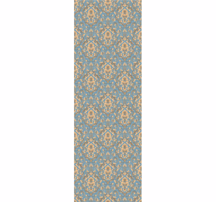 Store enrouleur vintage motif damassé floral orné - TenStickers