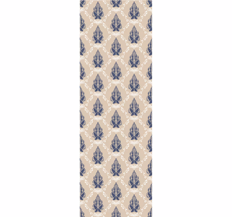 Store enrouleur vintage motif floral feuillu - TenStickers