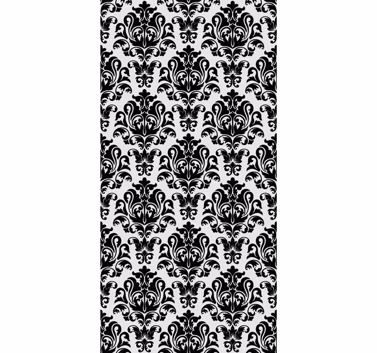 Store enrouleur vintage motif monochrome élégant - TenStickers