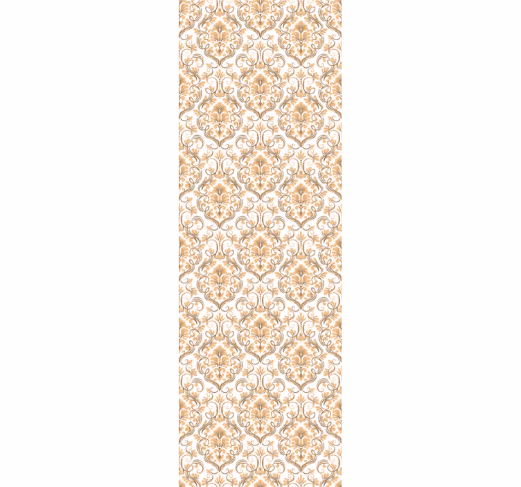 Store enrouleur vintage style mandala doré et blanc - TenStickers