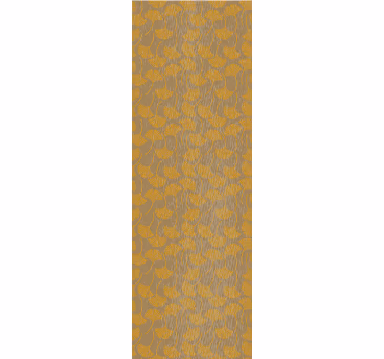 Store enrouleur vintage motif feuilles ginkgo - TenStickers