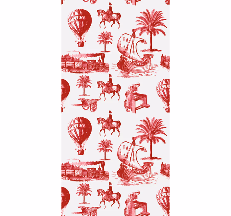 Store enrouleur vintage ballons chauds français - TenStickers
