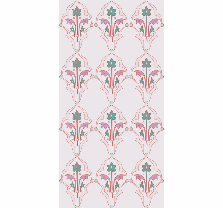 Store enrouleur vintage design floral formel - TenStickers