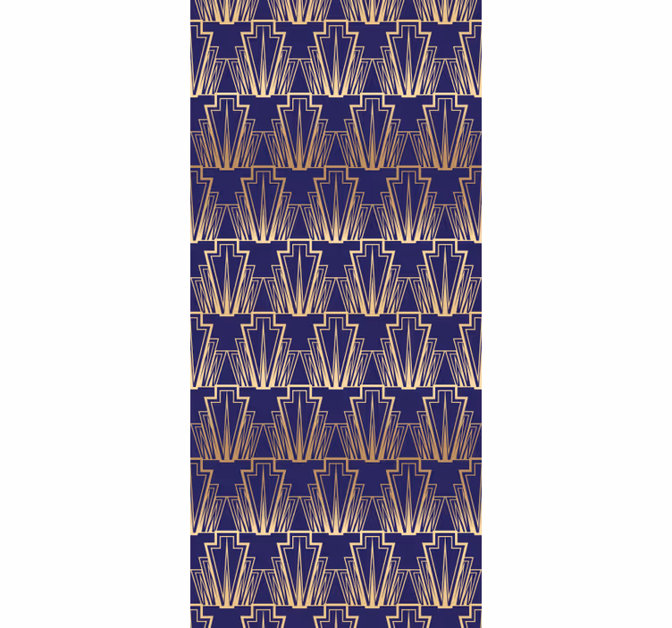 Store enrouleur vintage motif décoratif doré dégradé - TenStickers