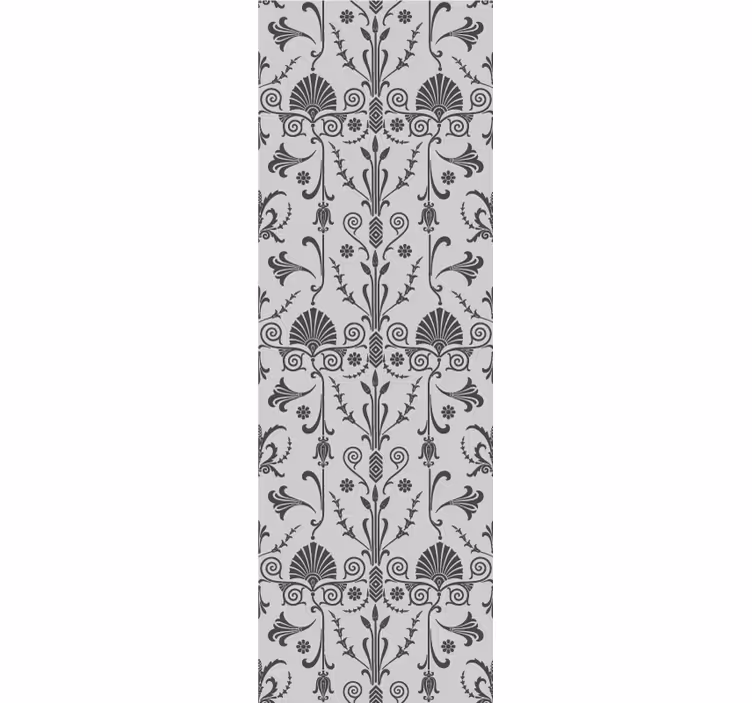 Store enrouleur vintage motif floral gris provincial - TenStickers