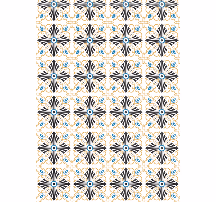 Store enrouleur vintage design croisé spiralé - TenStickers