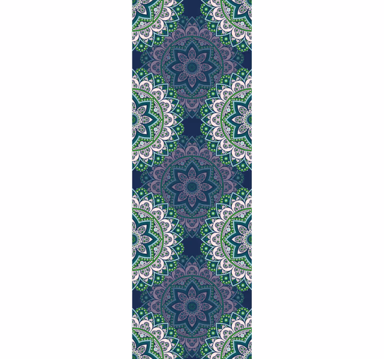Store enrouleur vintage mandala vitrail - TenStickers