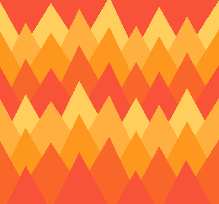 Store enrouleur vintage montagnes abstraites géométriques - TenStickers