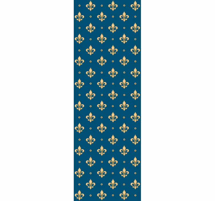 Store enrouleur vintage motif baroque fleur-de-lis - TenStickers