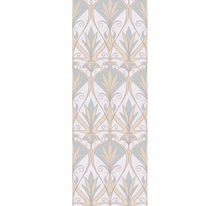 Store enrouleur vintage motif floral rétro botanique - TenStickers