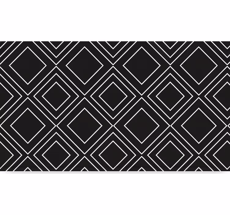 Store enrouleur noir design lignes géométriques - TenStickers