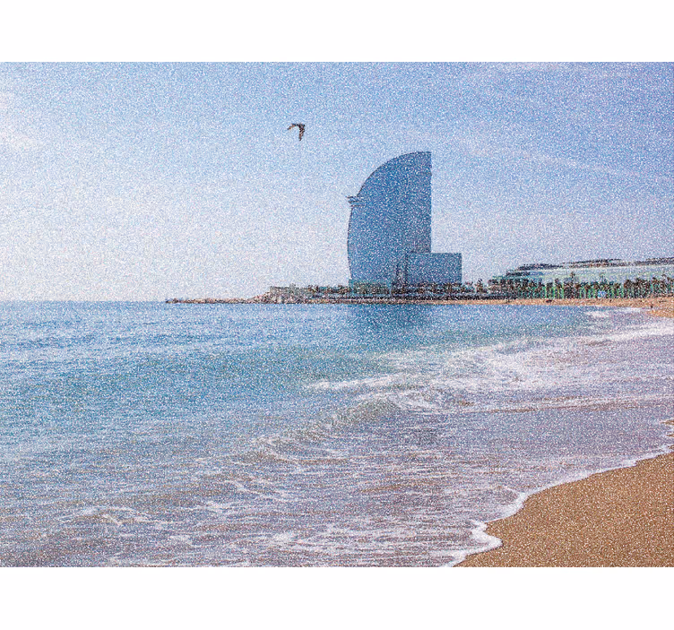 Store enrouleur salon vela hôtel à la barceloneta - TenStickers