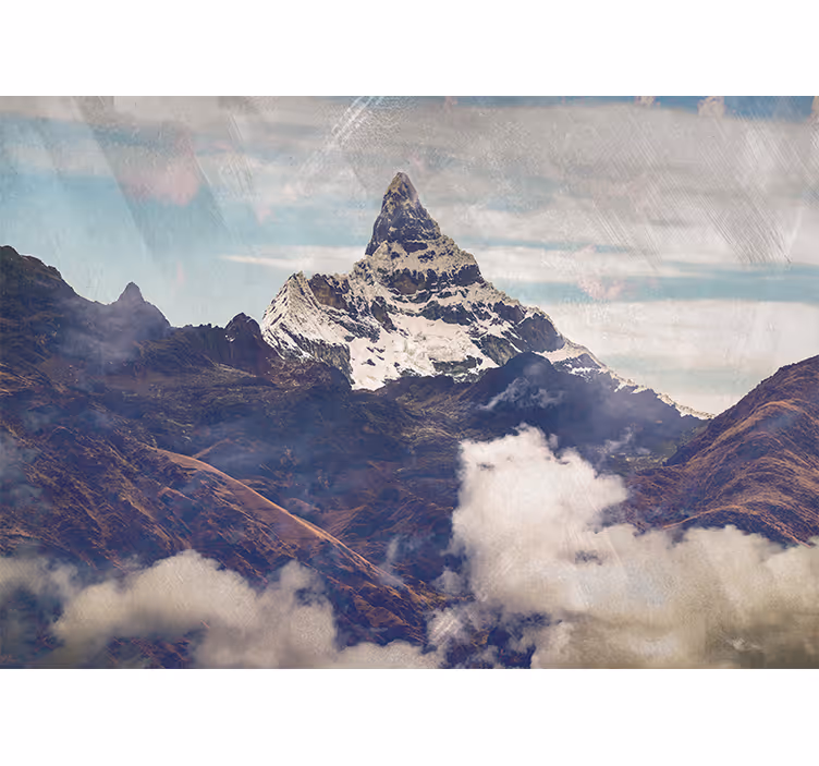 Store enrouleur salon montagne alpamayo - TenStickers