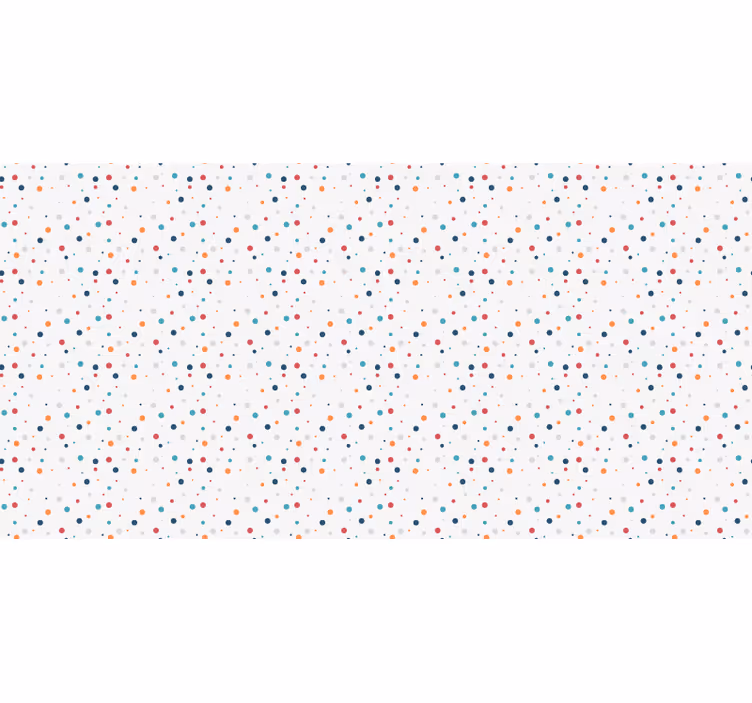 Store enrouleur blanc style nordique enfants à pois colorés - TenStickers