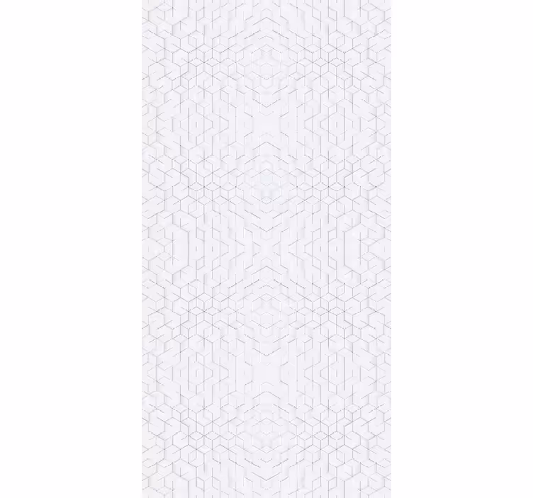 Store enrouleur blanc motif géométrique - TenStickers