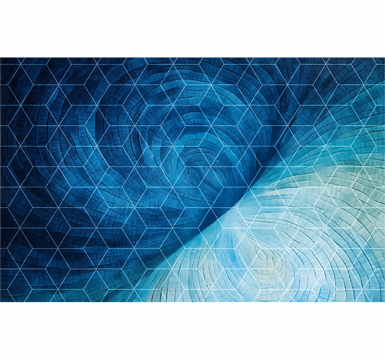 Store enrouleur chambre fond bleu abstrait - TenStickers