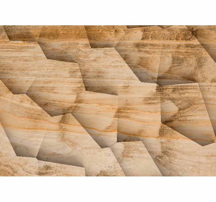 Store enrouleur beige imitation panneaux bois - TenStickers