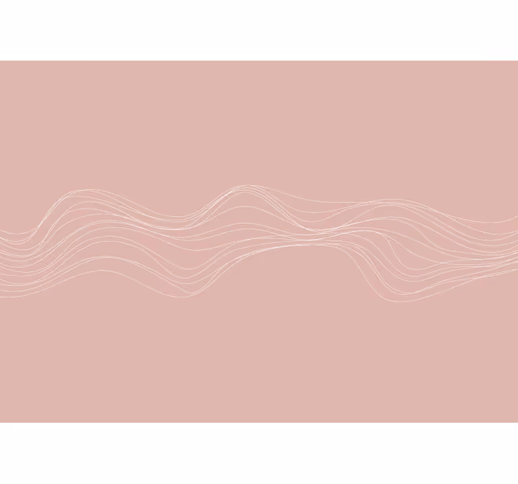 Store enrouleur chambre vagues terracotta - TenStickers