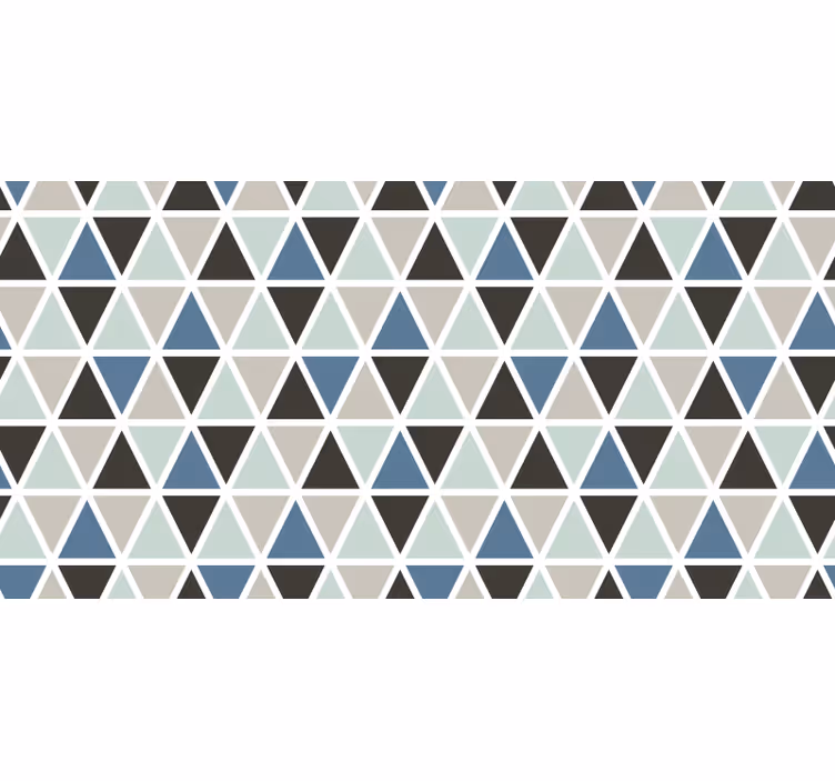 Store enrouleur gris motif géométrique bleu et gris - TenStickers