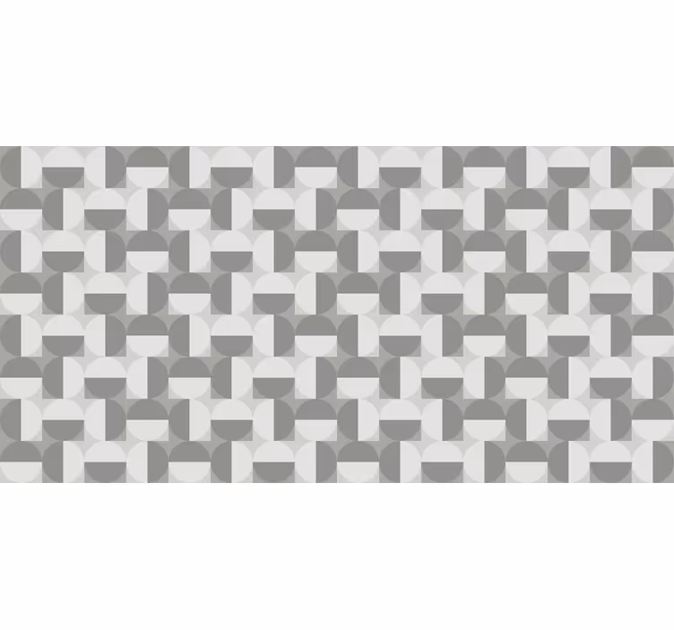 Store enrouleur gris motif cercle gris nordique - TenStickers