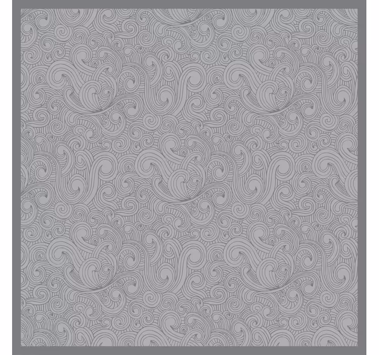 Store enrouleur gris motif floral tonalités grises - TenStickers