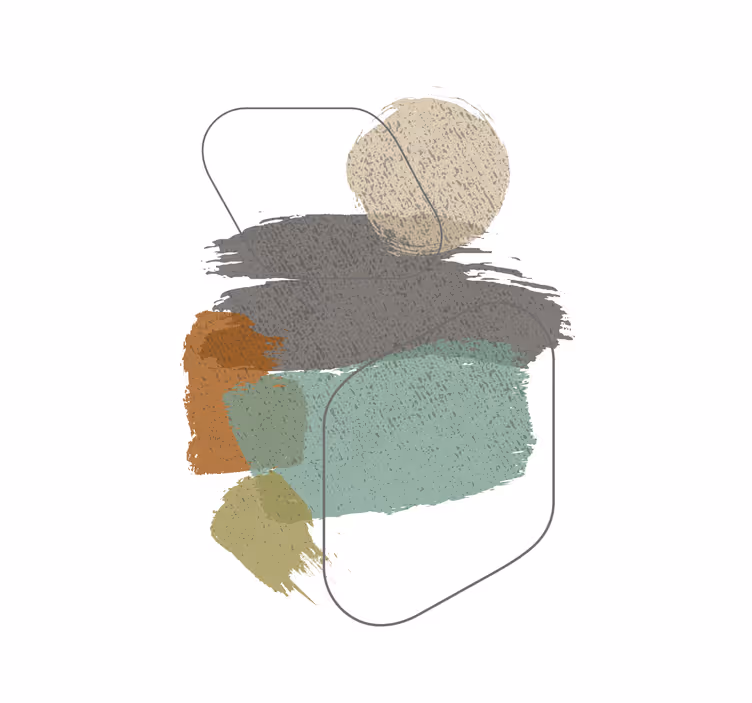 Store enrouleur salon taches de couleur - TenStickers