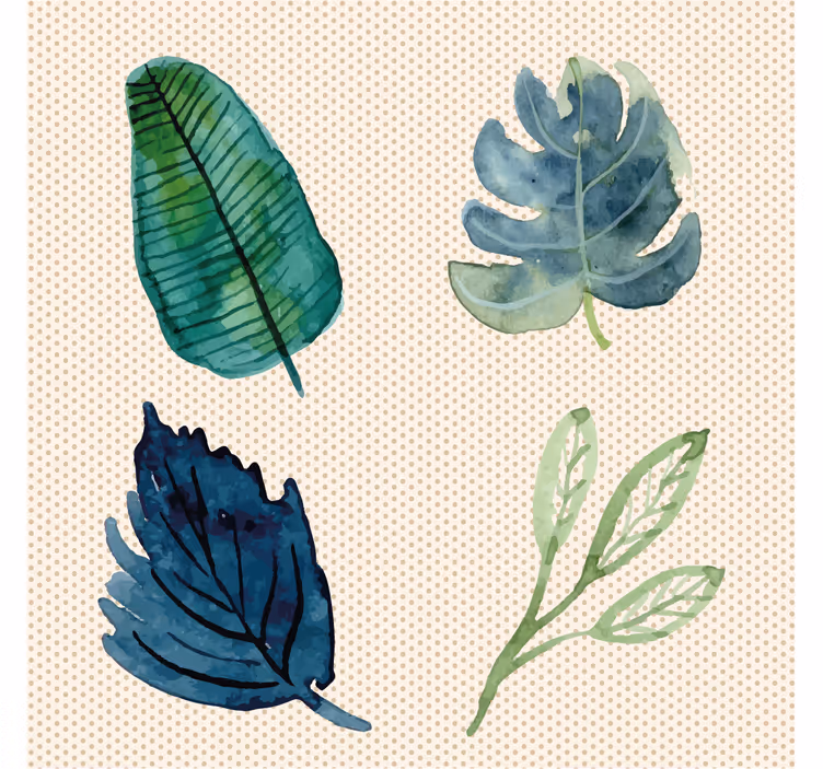Store enrouleur salon feuilles tropicales - TenStickers