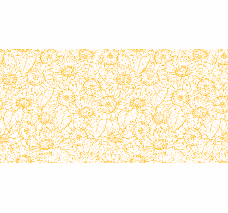 Store enrouleur chambre motif tournesols - TenStickers