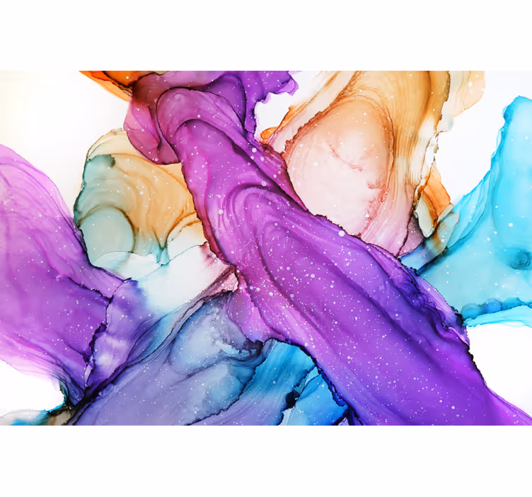 Store enrouleur chambre mélange de couleurs abstraites - TenStickers