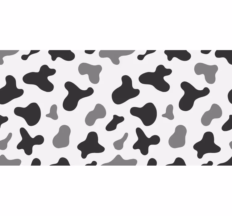 Store enrouleur chambre taches de vache grises - TenStickers