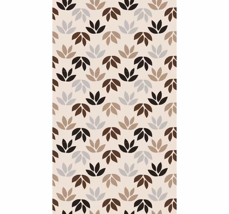 Store enrouleur chambre branches de feuilles marron - TenStickers