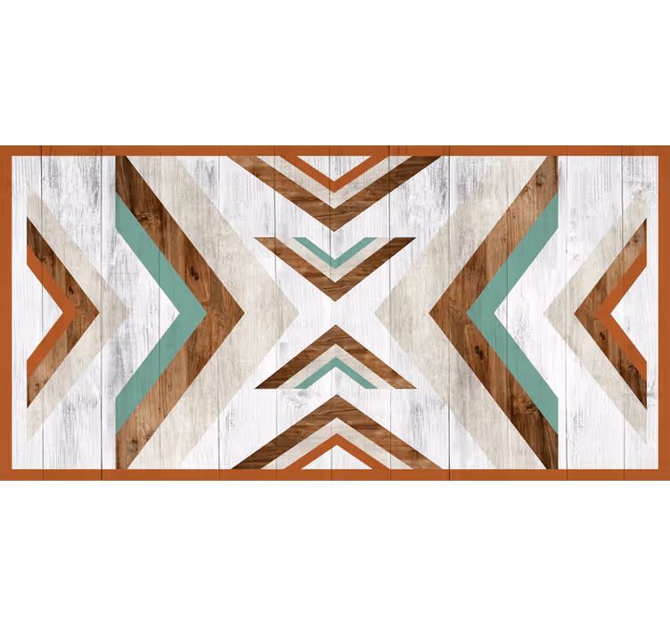 Store enrouleur chambre boho aztec en bois - TenStickers