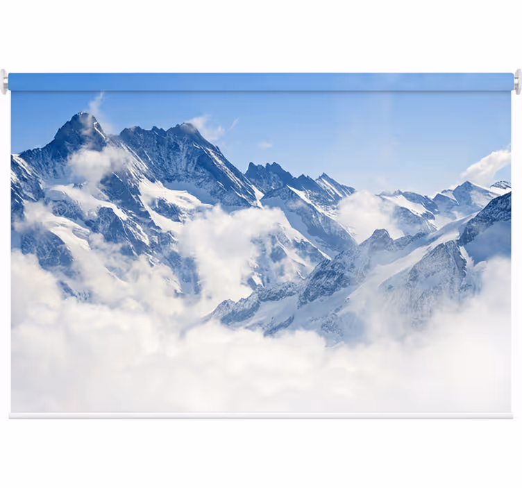 Store enrouleur chambre paysage des alpes - TenStickers