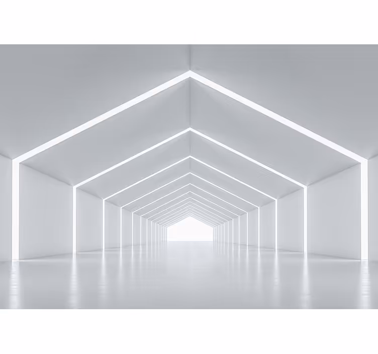 Store enrouleur blanc mélodies 3d lumineuses miroir - TenStickers