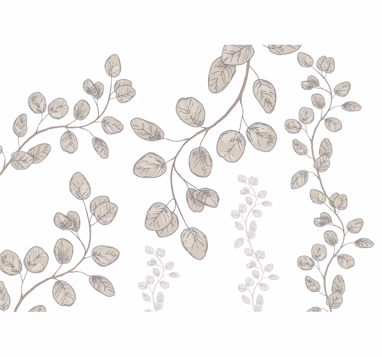 Store enrouleur blanc feuilles jeunes style provençal - TenStickers