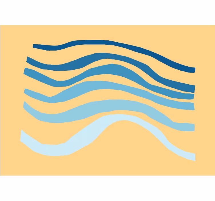 Store enrouleur chambre enfant design abstrait vagues pastel - TenStickers