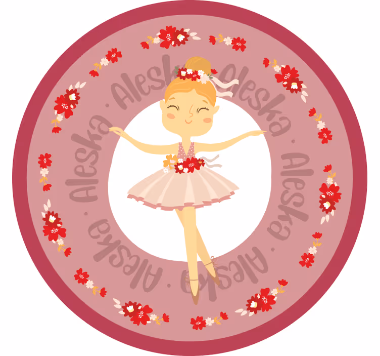 Store enrouleur chambre enfant princesse ballerine drôle - TenStickers