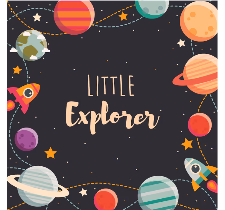 Store enrouleur chambre enfant explorateurs de l'espace - TenStickers