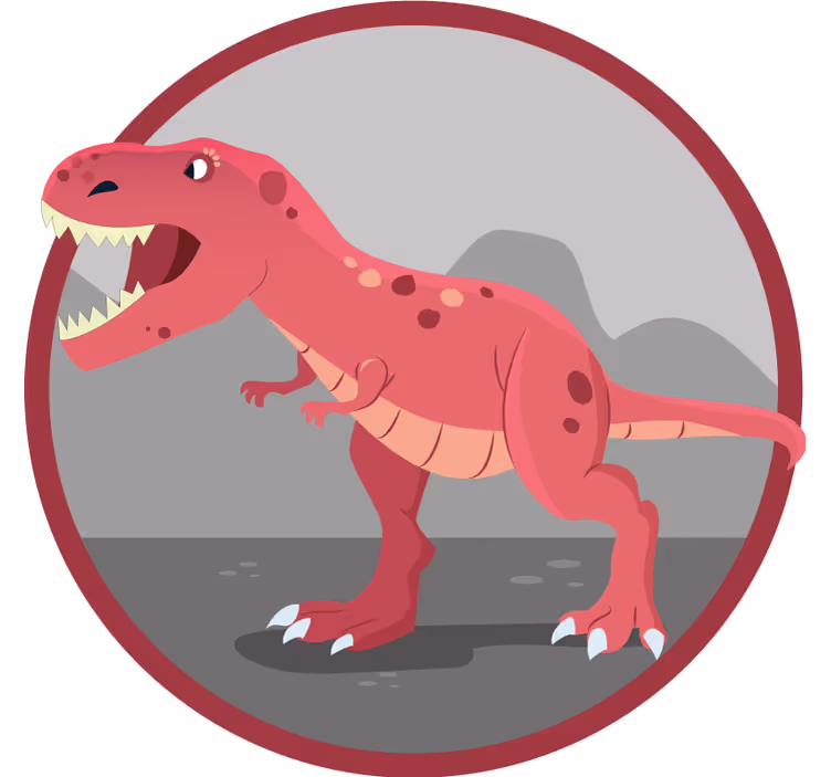Store enrouleur chambre enfant illustration t-rex roars - TenStickers
