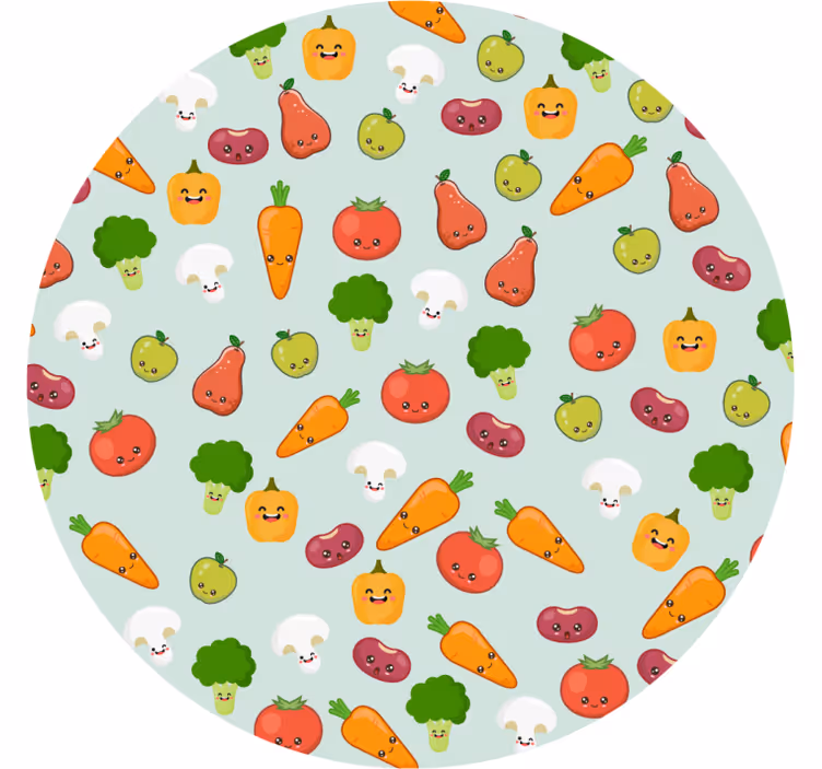 Store enrouleur chambre enfant légumes animés - TenStickers