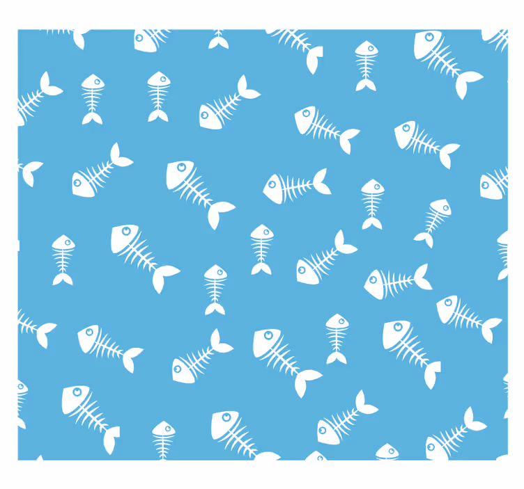 Store enrouleur chambre enfant os de poisson - TenStickers