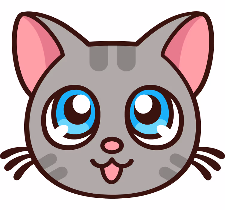 Store enrouleur chambre enfant chat mignon animé - TenStickers