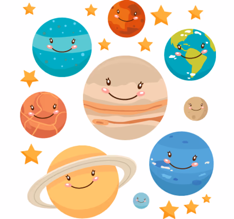 Store enrouleur chambre enfant stickers planètes espace - TenStickers