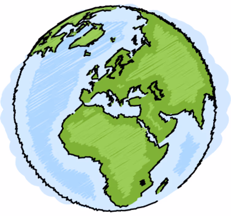 Store enrouleur chambre enfant carte du monde verte et bleue - TenStickers
