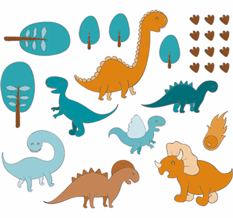 Store enrouleur chambre enfant décor jurassique - TenStickers